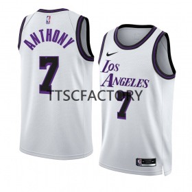 Maillot NBA Los Angeles Lakers Carmelo Anthony 7 Nike 2022-23 City Edition Blanc Swingman - Homme